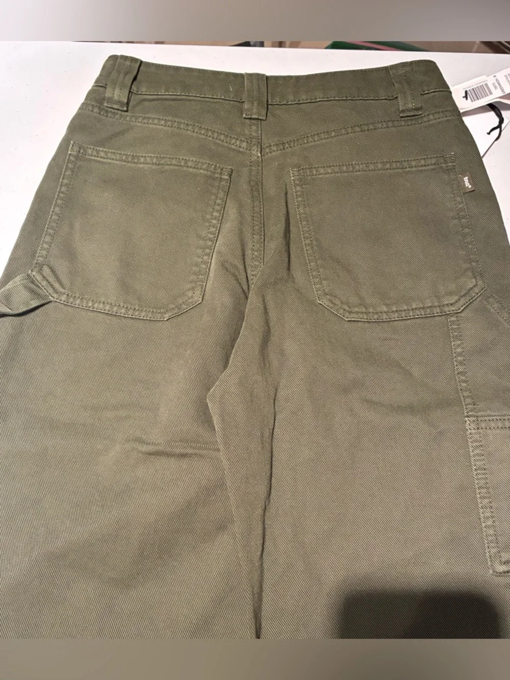 NWT Aritzia TNA Greenwich Carpenter Pant in GD Fatigue Green Size 00 - Picture 10 of 14